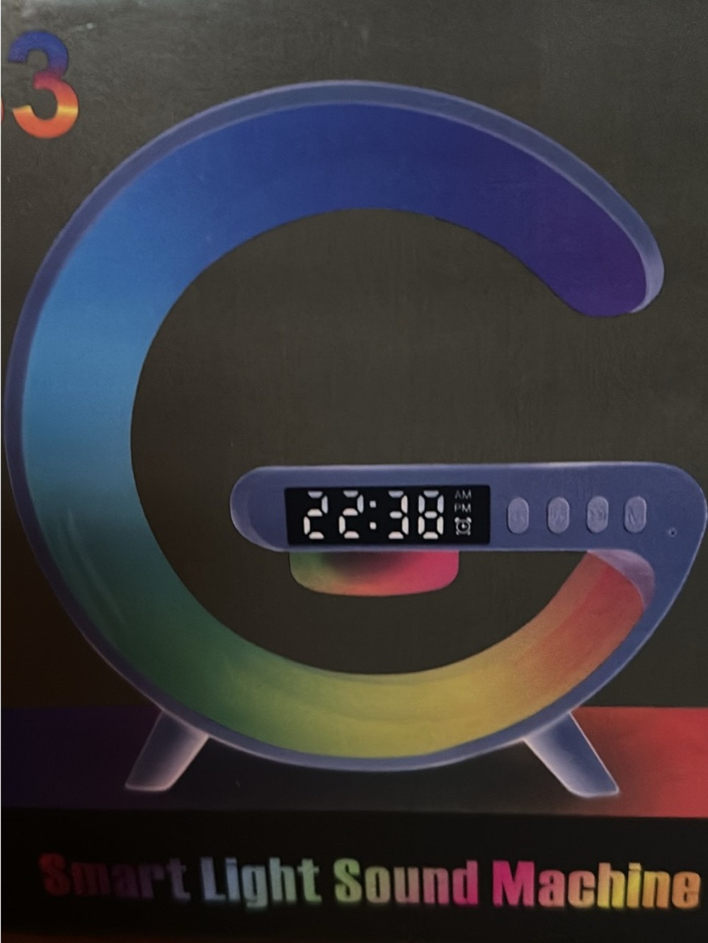 Smart Light Sound Machine - Rainbow Gradient G Design